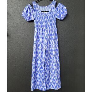 Zara Girls Jumpsuit Size 6 Blue Boho Print One-Piece